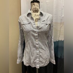 Columbia CottonButton Down Top sz Sm